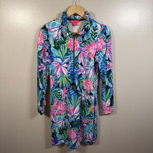 Lilly Pulitzer Skipper Ruffle Dress Size Small You Me and Giraffe Preppy Comfy